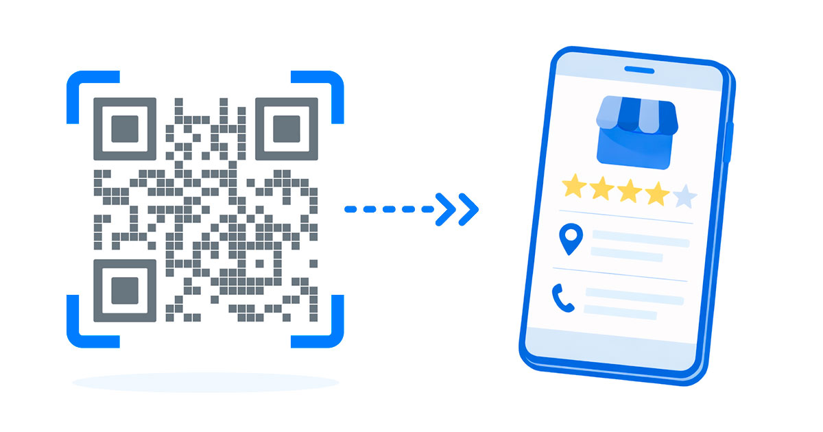 QR Code para site em materiais de negócio